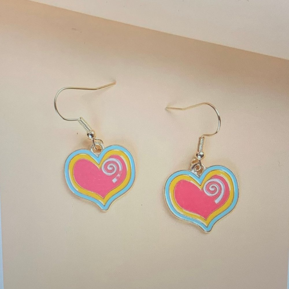 Heart Drop Earrings